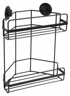 Produktbild von SEPIO Duschablage Schwarz, Badezimmer Organizer Eckig, Duschablage zum Hängen, Duschregal Organizer, Shower Shelf