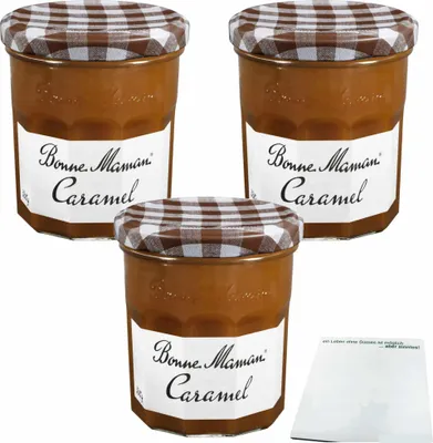 Produktbild von Bonne Maman Caramel 3er Pck (3x380g Glas) + usy Block