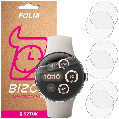 Produktbild von 6x Schutzfolie für den Bildschirm für Google Pixel Watch 3 41 mm, Bizon Watch HydroFlex