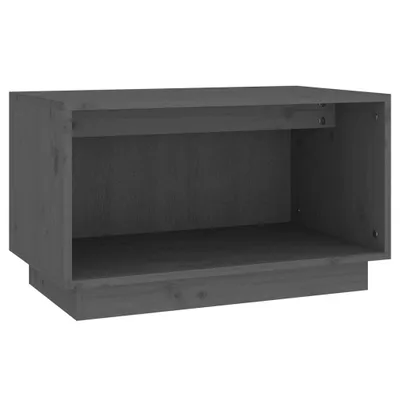 Obrázok produktu pre vidaXL TV skrinka šedá 60x35x35 cm Masívne borovicové drevo