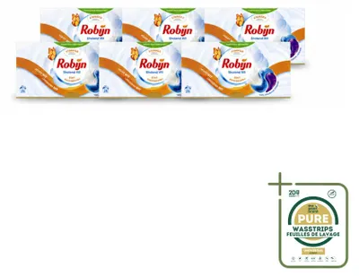 Produktbild von 6 x Robijn 3-in-1 Wascapsules Stralend Wit - Vorratspackung - 6 Stücke
