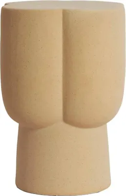 Immagine prodotto di Light & Living JUNTO tavolino in Vetroceramica opaca sabbia – Ø34,5x45 cm