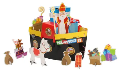 Immagine prodotto di Set per l'artigianato di Sinterklaas - Crea il tuo battello a vapore