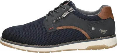 Image de Mustang Veterschoenen Laag  Veterschoenen Laag - Blauw - Maat 45