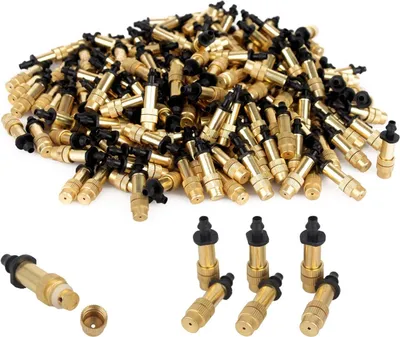 Produktbild von 20 Stück Bewässerungssystem, Kupferdüse, verstellbare Sprühdüse, Gartenwasserkühlsystem, Bewässerung, Gewächshaus, Gemüse, Rasenbewässerungsdüse (Schwarzgold 04)