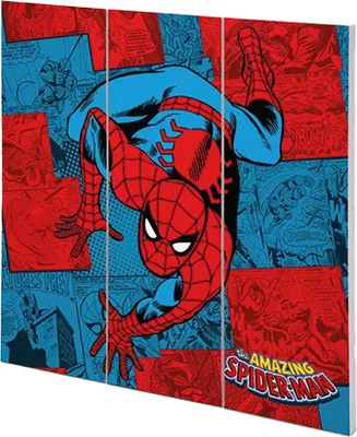 Produktbild von Spider-Man - Figur-Holzdruck CD1954 (Einheitsgröße) (Blau/Rot)