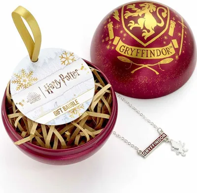 Produktbild von Harry Potter - Christbaumkugel, weihnachtliches Design TA9681 (Einheitsgröße) (Weinrot/Gold)