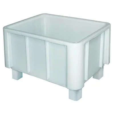 Produktbild von Lebensmittelbehälter mit 4 Füßen, 140 Liter, LxBxH 800 x 600 x 510 mm, weiß