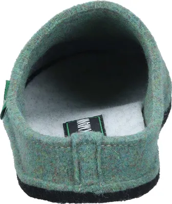 Produktbild von Dr. Brinkmann Damen Hausschuh Wollfilz Pantoffel in Weite G mit Filzlaufsohle, Größe:38 EU, Farbe:Grün