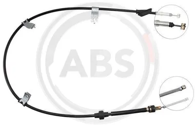 Produktbild von A.B.S. Handbremsseil Seilzug Feststellbremse für ROVER 45 Stufenheck (RT) Hinten Links K15707