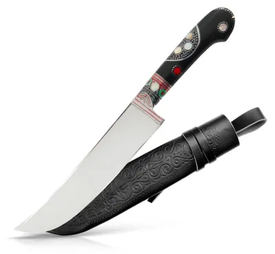 Produktbild von Usbekischer Messer – Pchak, 30 cm Kochmesser Handarbeit Küchenmesser