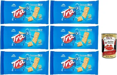 Produktbild von Galbusera Crackers Cracker salati Salzgebäck gesalzen 6x 250g, herzhafter Snack kekse aus Italien + Italian Gourmet polpa 400g
