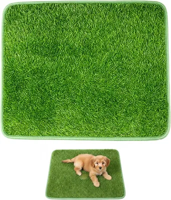 Immagine prodotto di Lettiera per cani con erba sintetica, 46 x 70 cm, tappetino lavabile per l'addestramento da interno