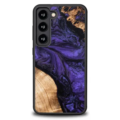 Immagine prodotto di Custodia In Legno E Resina Per Samsung Galaxy S23 Bewood Unique Violet - Viola E Nero