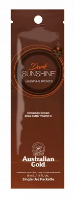 Immagine prodotto di Australian Gold Dark Sunshine Lozione abbronzante intensiva per solarium – Bustina da 15 ml