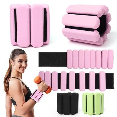 Produktbild von Set mit 2 verstellbaren Gewichtsmanschetten für Yoga und Fitness