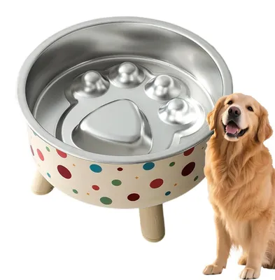 Imagen del producto de Comedero para perros de acero inoxidable que ralentiza la alimentación