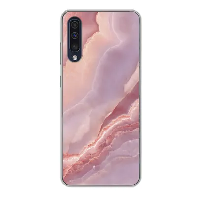 Produktbild von MuchoWow® Handyhülle Schutzhülle Hülle für Samsung Galaxy A50 Naturstein - Rosa - Nahaufnahme Silikon Softcase Handy Hülle - Mobiltelefonhülle