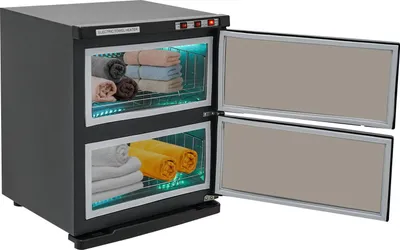 Obrázok produktu pre UV ohrievač uterákov – dezinfekčná skriňa – 50 l – 412 W – nerezová oceľ – elektrické kúrenie – 70 °C ±10 °C