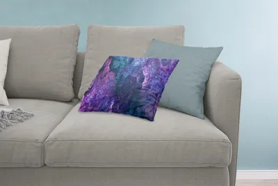 Produktbild von MuchoWow® Zierkissen Sofakissen Wohnzimmer Dekokissen 60x40 cm Purpurnebel - Kopfkissen - Polster mit Foto