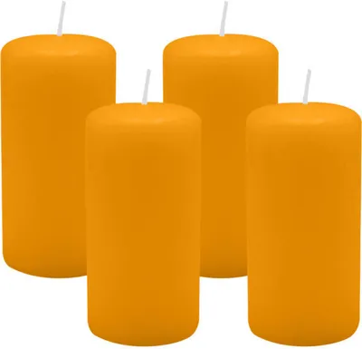 Produktbild von 4er Set Adventskranzkerzen Honig Ø 50 x 100 mm