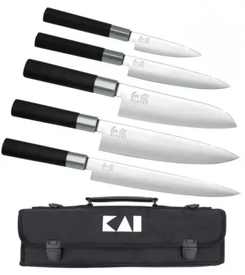 Imagen del producto de Kai DM-0781EU67: Juego de 5 cuchillos con estuche