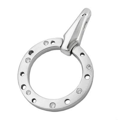 Produktbild von Anhänger 42x27mm Zirkonias rhodiniert Silber 925 silber 42x27mm