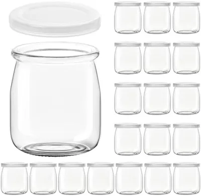 Produktbild von PromoHome® Transparente Aufbewahrungsgläser 200 ml – 20er Set mit luftdichten Deckeln