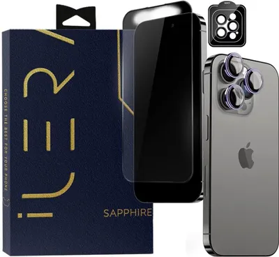 Produktbild von iLera Sapphire Ultra + Glass Schutzglas für iPhone iPhone 15 Pro Max
