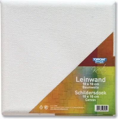 Produktbild von 6 Leinwände Leinwand bespannte Keilrahmen 10x10cm