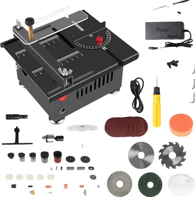 Produktbild von Tischkreissäge, kompaktes Design, einstellbare Geschwindigkeit, 24V 100W
