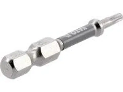 Produktbild von TORX T10 Bits 1/4" x 50 mm, 2 Stück, S2-Stahl, vernickelt