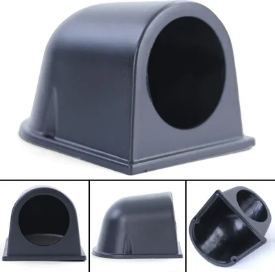 Produktbild von Aufbau Armaturenbrett Halterung für 1 Zusatzinstrument 52mm Schwarz Matt
