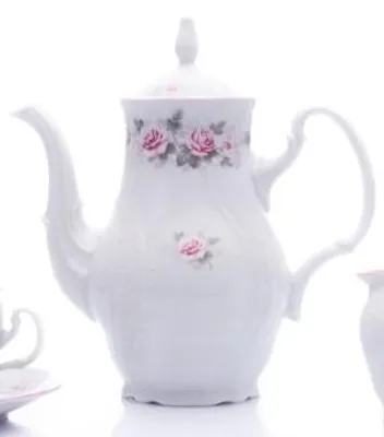 Produktbild von Thun 1794 Kaffeekanne, 1,2 l, Bernadotte, rosa, rosa gestreift, Thun