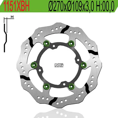 Produktbild von NG BRAKES Bremsscheibe Wave schwimmend