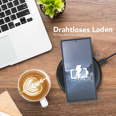 Produktbild von EAZY CASE - TPU Hülle für Samsung Galaxy S23 Ultra, TPU Case stoßfeste Handyhülle, weiches Cover mit Kameraschutz, Silikonhülle in Dunkelblau