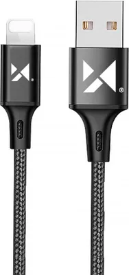 Obrázek produktu pro Wozinsky nabíjecí kabel Nabíjecí a datový kabel USB kabel - připojení iPhone 2,4A 1m černý