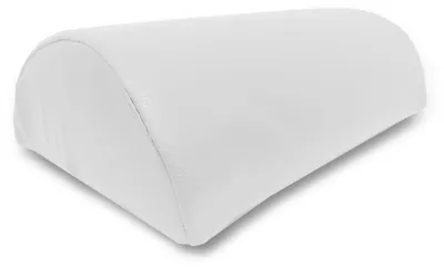 Produktbild von QUIRUMED Halbzylinderkissen, Maße 30 x 18 cm, weiße Farbe, ergonomisch, Kunstled