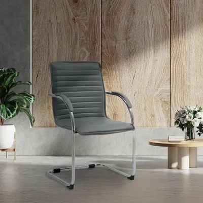 Produktbild von 2er-Set Esszimmerstühle – Schaukelstühle aus Kunstleder – optimaler Komfort