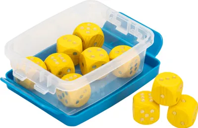 Produktbild von Betzold Augenwürfel Sets, Farbe: gelb, Box zur Aufbewahrung: Ja, Größe: 20 mm, Setgröße: 10 Stück