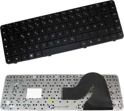 Produktbild von Trade-Shop Original Laptop Tastatur Deutsch QWERTZ ersetzt HP 550108700-035-G 605922-041 9Z.N4SSF.10G