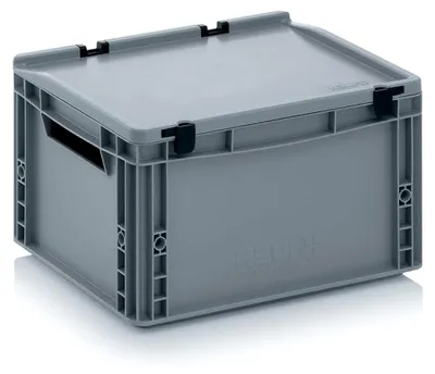 Produktbild von Transportbehälter mit Deckel 40 x 30 x 23,5 cm, 20 Liter