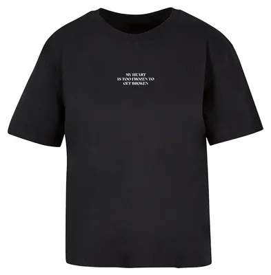 Imagen del producto de Camiseta para mujer "Too Frozen" (TN3204) (talla XL) (negra)