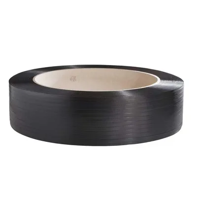 Image de Feuillard de cerclage en PP 15,5 x 0,85 mm, noir, gaufré 1300 m