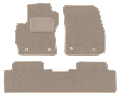 Obrázok produktu pre Velúrové autokoberce pre: Mazda 5 I 2005-2010 (minivan) – sada 4 ks, béžové, na mieru – Wielganizator LUX