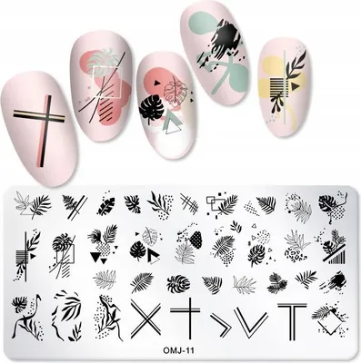 Produktbild von Stempelplatte für Nail Art OMJ-11