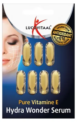 Productafbeelding van Lucovitaal Vitamine E Hydra Wonder Serum (7 capsules)