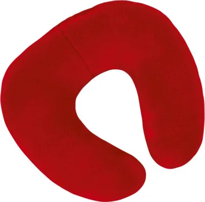 Obrázek produktu pro Polštářek cestovní podkova - 30x35 cm - Červená