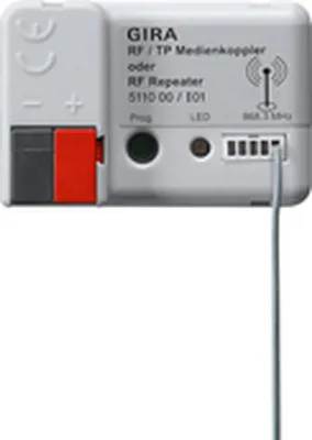 Produktbild von GIRA 511000 RF/TP Medienkoppler/RF Repeater KNX
