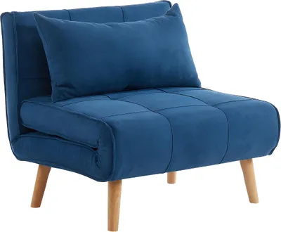 Produktbild von XL CHILA Liegesessel in Stoff - Farbe blau